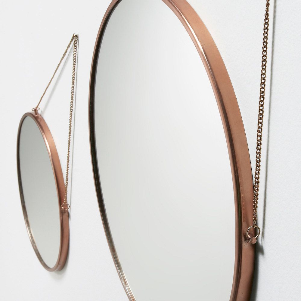 Kave Home Niko Set of 2 Mirrors Copper