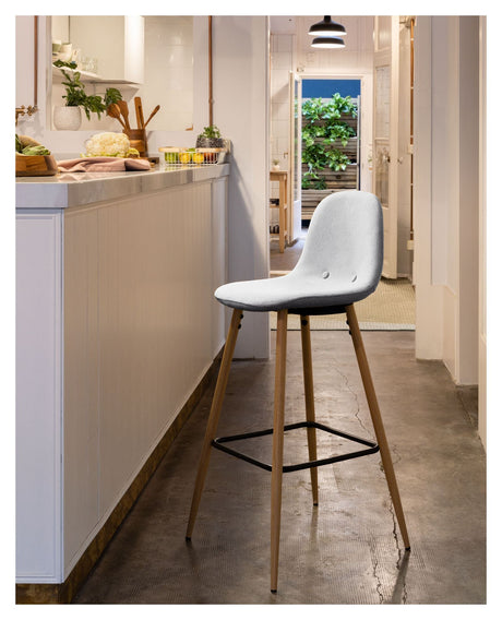 Nilson bar stool Light gray, SH: 65cm