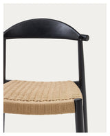 Nina chair 62cm, black/beige