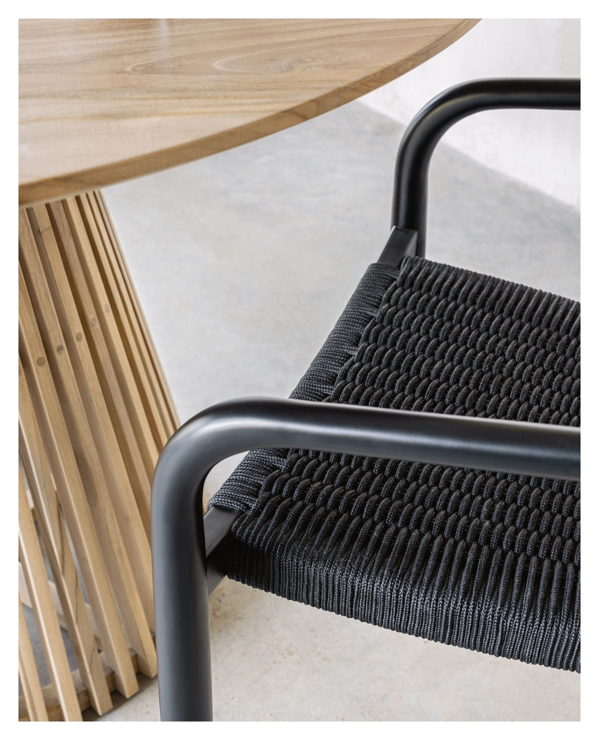 Glynis Dining Chair Mat Black Finish