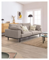 Noa 3-pers. Sofa, Beige with black legs