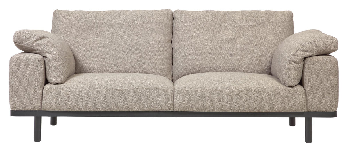 Noa 3-pers. Sofa, Beige with black legs