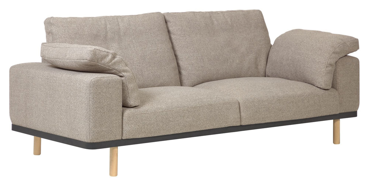 Noa 3-pers. Sofa with cushions Beige/Nature