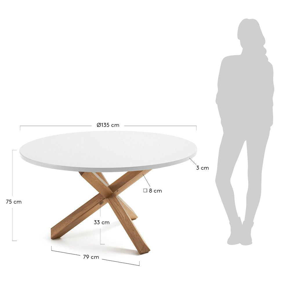 Nori Dining table Pure White