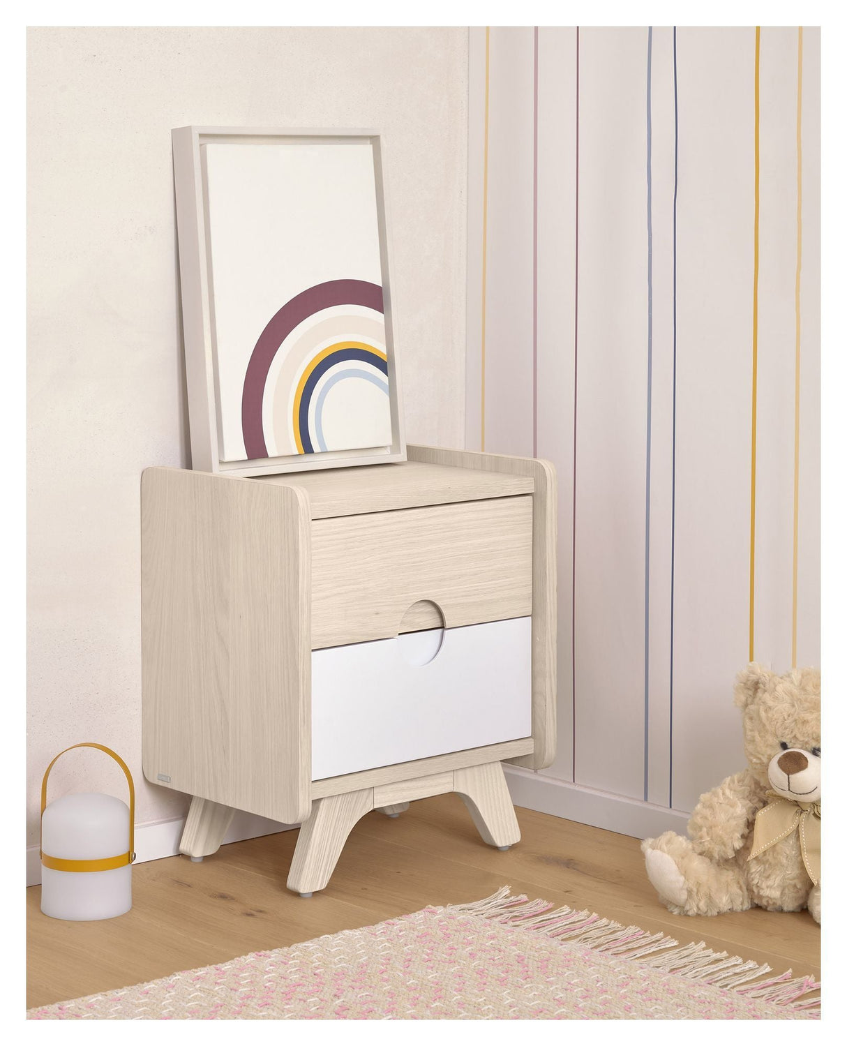 Nunila Kids Bedside table MDF/Ash veneer