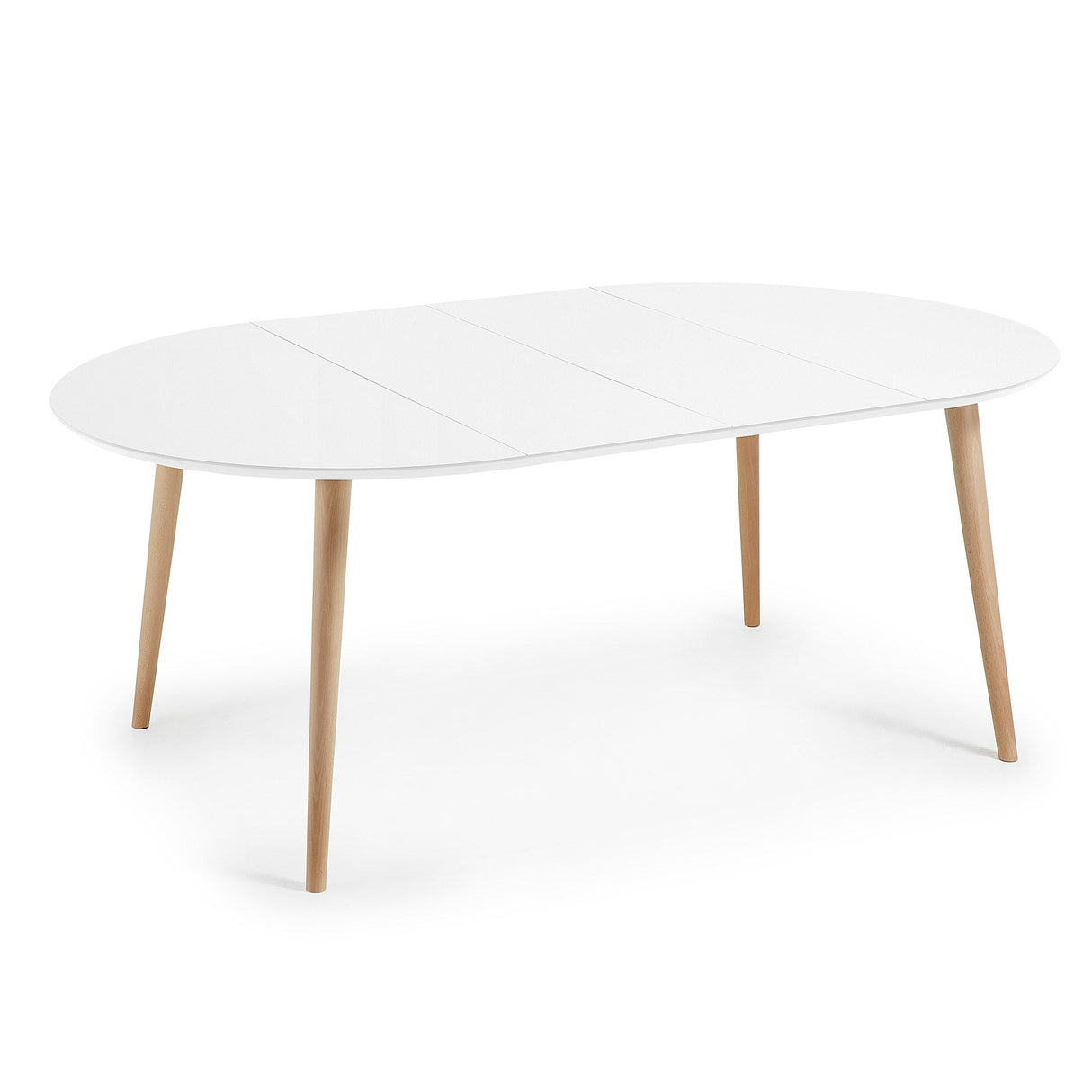 Oakland Dining table Ø120 - Nature/white