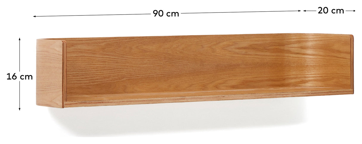 Octavia Shelf, Ash Veneer, 90x20