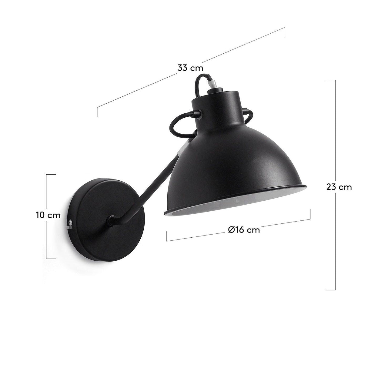 Odalis Wall Lamp Black