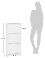 Ode Shoe Cabinet with 3 doors, 50x103