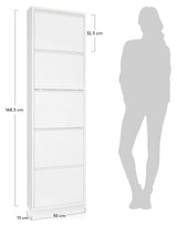 Ode Shoe Cabinet with 5 doors, 50x168.5