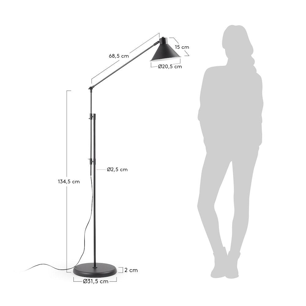 Odine Floor Lamp Black