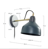 Olimpia Wall Lamp Blue/Gray