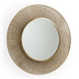 Plax Mirror Ø80 cm Brass finish