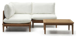 Portitxol 4-piece lounge set, Natural teak