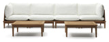 Portitxol, Lounge set - white/oak