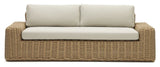 Portlligat 3-pers. Lounge bed, Beige rattan