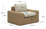 Portable Lounge Chair, Beige