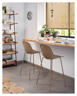 Quinby bar stool SH: 65cm, Beige