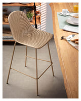 Quinby bar stool SH: 65cm, Beige