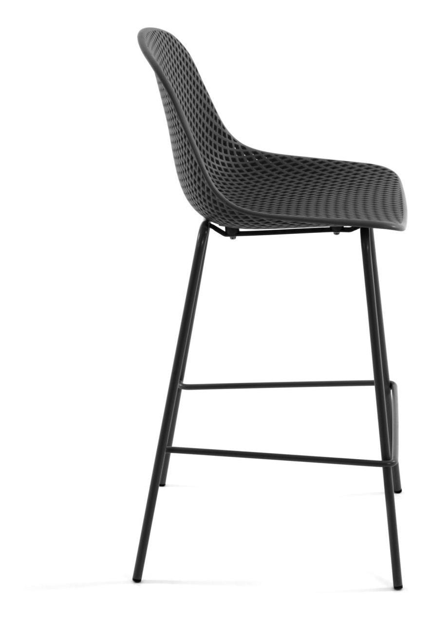 Quinby bar stool SH: 65cm, Graphite