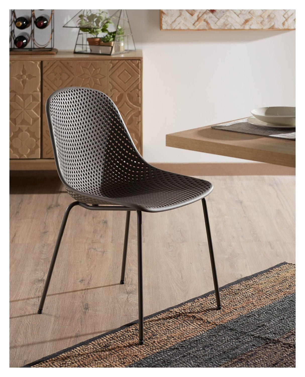 Quinby Dining Chair, Graphite