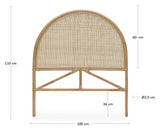 Quiterie Beds, Oval, Natural Wicker, B:90