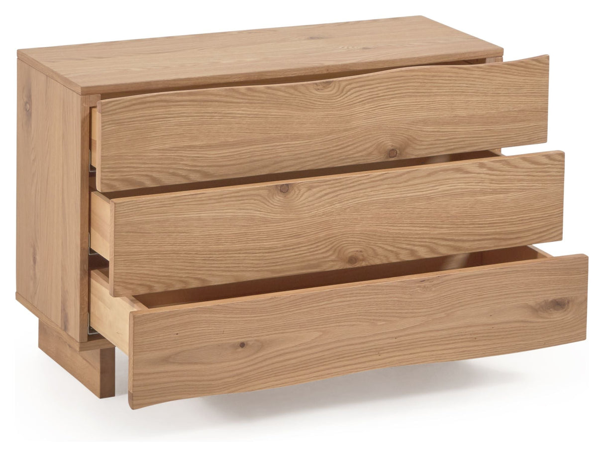 Rasha Chest w. 3 drawers, 104x73, Oak veneer