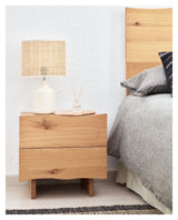 Rasha Bedside table, 49x45, Oak veneer