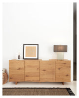 Rasha Sideboard with 4 doors, 180x71, Oak veneer