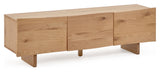 Rasha Tvbord w. 3 doors, 160x45, Oak veneer