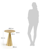 Rhet Side table Ø38.5 Golden metal