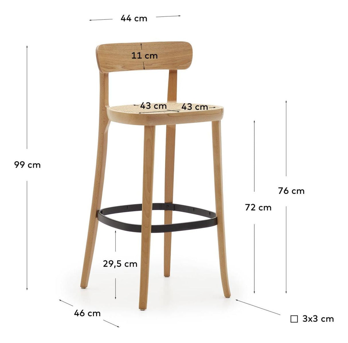 Romane Barstool, Nature