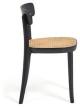 Romane Dining chair - Solid beech in black