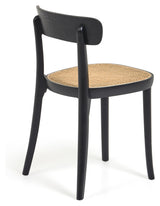 Romane Dining chair - Solid beech in black