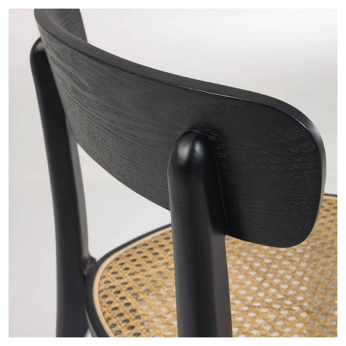 Romane Dining chair - Solid beech in black