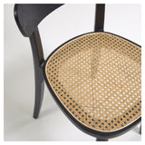 Romane Dining chair - Solid beech in black