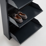 Rox Shoe cabinet with 3 doors, Graphite