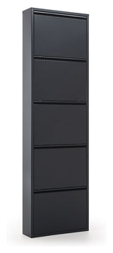 Rox Shoe Cabinet with 5 doors, Graphite