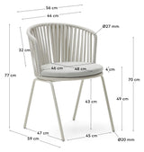 Saconca Garden Chair, White