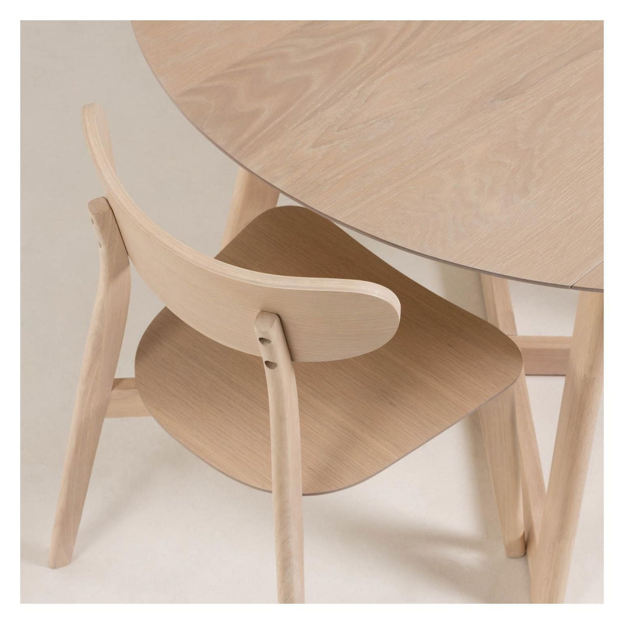 Safina Dining Chair, Light Wood