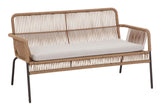 Samanta Lounge Bed Beige/Black