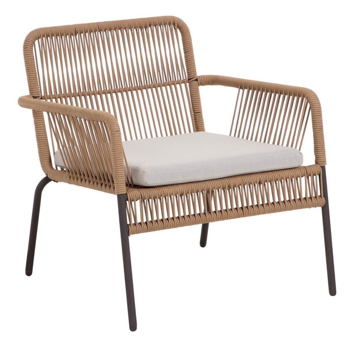 Samanta Lounge Chair Beige/Black