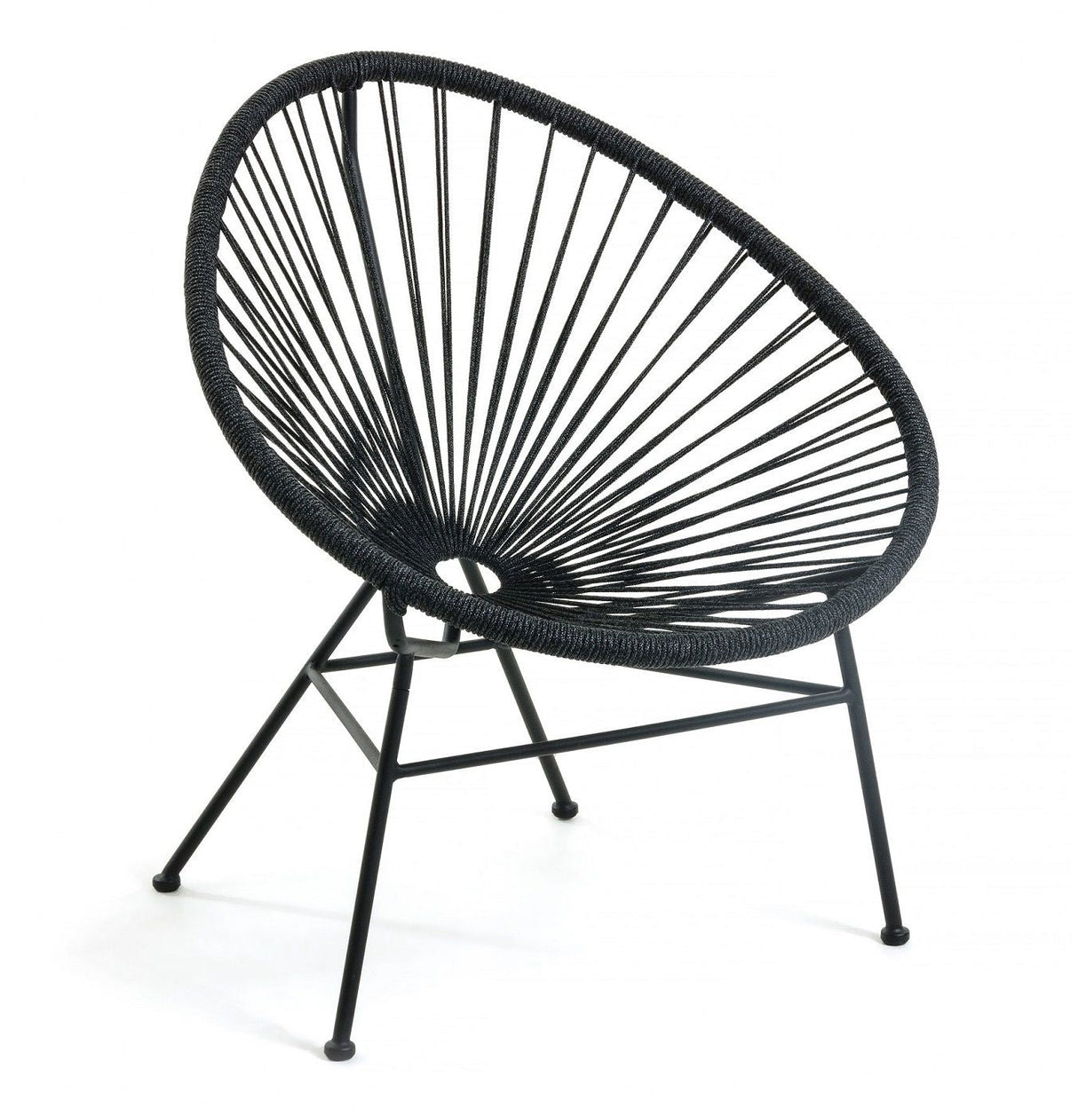 Samanta Lounge Chair, Black