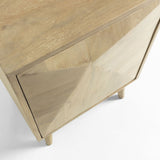 Sanvy Bedside table with door Nature