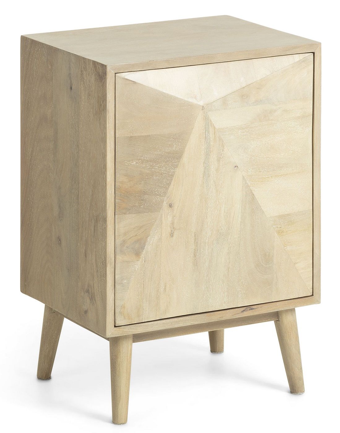 Sanvy Bedside table with door Nature