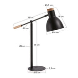 Scarlett Table Lamp, Black