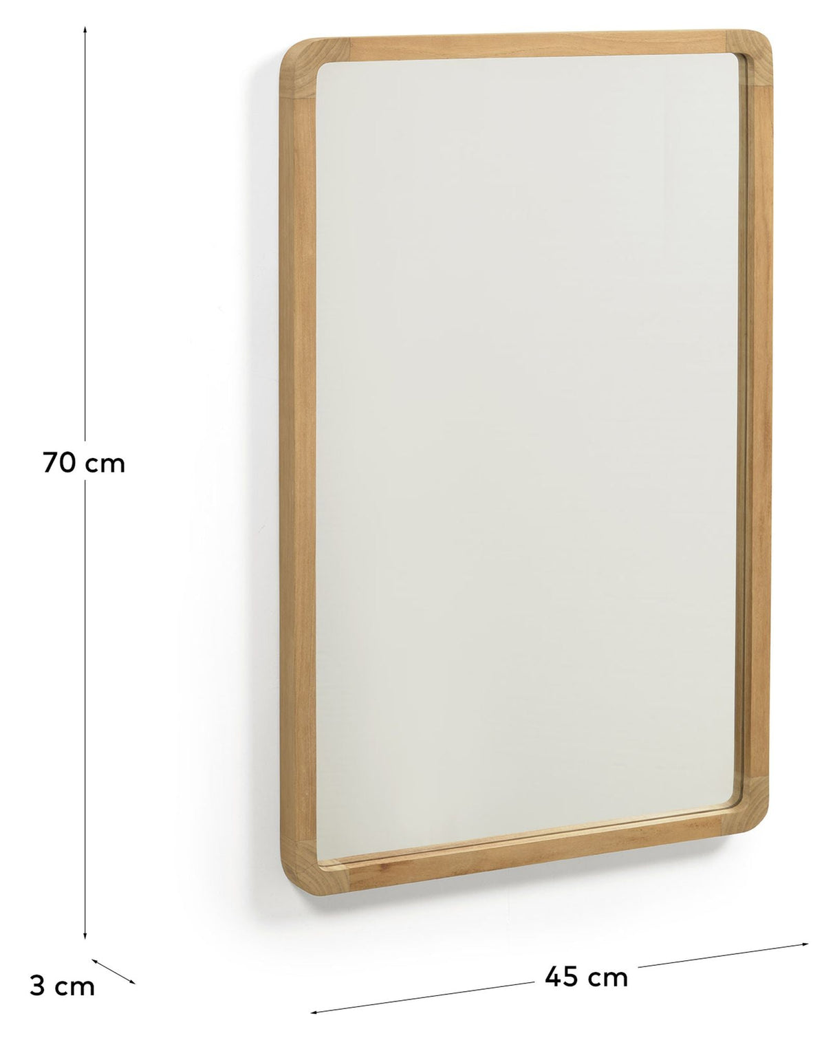 Shamel Mirror, 40x70, Solid Teak frame