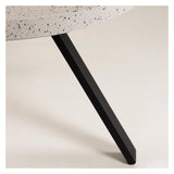 Shanelle Garden Table Ø120, White Terrazzo