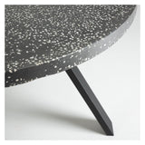 Shanelle Garden Table Ø120, Black Terrazzo