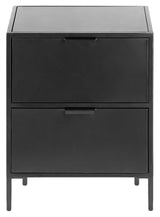 Kave Home Shantay Bedside Table Black Metal